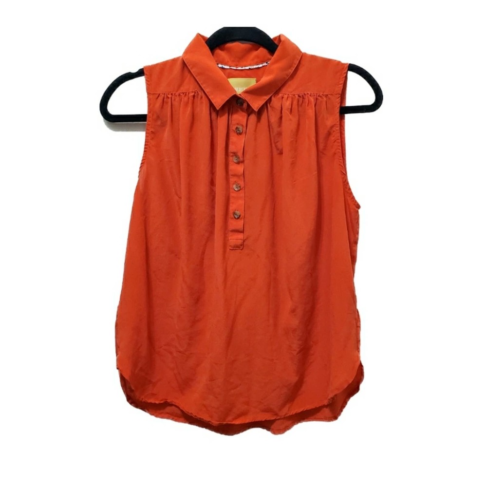 Anthropologie Maeve Silk Sleeveless Blouse-M